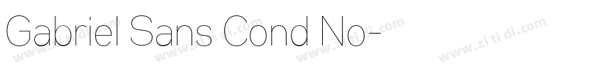 Gabriel Sans Cond No字体转换